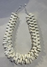 ZARA Statement Kette Weiß Modern Gliederkette TOP