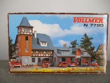 Vollmer Spur N 7780 Bausatz Feuerwehr-Magazin ungebaut in OVP
