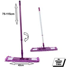 Bodenwischer Mikrofaser Mop – Teleskopstiel, flach, für Laminat & Fliesen
