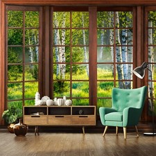 Fototapete 3D Fensterblick