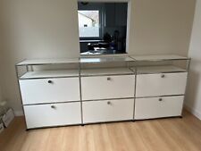 USM Haller Original Sideboard,  Weiß, Schwarz, Gelb, Lichtgrau,stahlblau