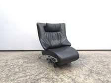WK Wohnen Solo Ledersessel Relaxsessel Designersessel Chair Lederliege Schwarz 