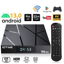 NEU Android 14.0 Smart TV BOX 4GB 128GB WIFI6 Netzwerk Media Player Quad Core DE