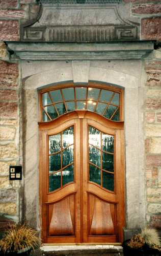 Historische haustür mit - historische,