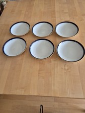 Hutschenreuther Olivia Kobalt-blau mit Goldrand, 6 tiefe Teller