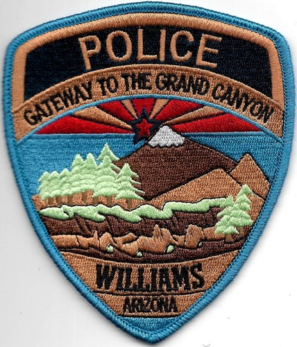 Arizona williams police patch - police,