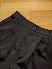 Marlene Hose Satin Schwarz Lang Taschen Gr. XS "You Decide" High Waist