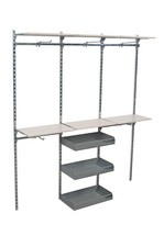 Wandregal Kleiderständer Rückwandsystem Ladeneinrichtung Laden-Regal Wandschiene