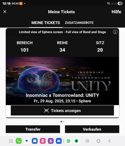 Ticket for insomniac x - for,