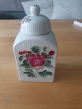 AW August Warnecke Ostfriesische Rose Teedose Deckeldose Porzellan