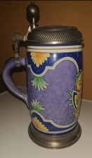 Bierkrug mit Zinndeckel Binding - Brauerei 1991