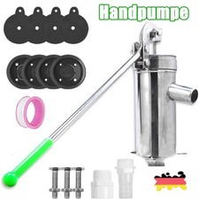 Edelstahl Handschwengelpumpe Schwengelpumpe Wasserpumpe Handpumpe Gartenpumpe DE