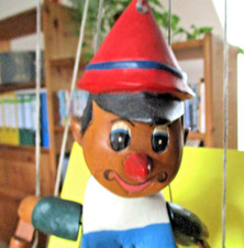 Alte Pinocchio - Marionette aus Holz,  39 cm groß