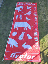 Muskator Ovator Futtermittel Werbefahne für Fahnenmast Größe ca. 148x383 cm