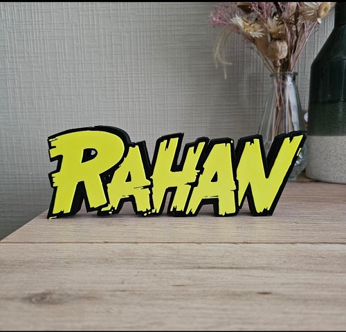 Rahan logo schild - rahan, plakette