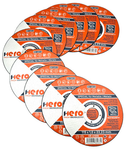 10x hero trennscheiben 115 - hero, x