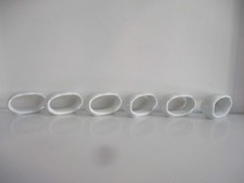 AK Kaiser Porzellan Romantica 6 Serviettenringe / Halter weiß ca. 5,5 x 3,2 cm