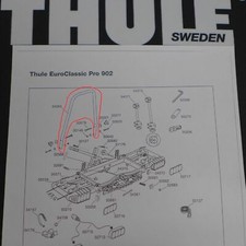 Thule U-Bügel Halter für Haltearme 34363 für Heckträger EuroClassic 902 903