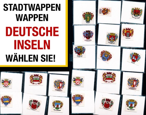 Deutsche inseln stadtwappen - deutsche,