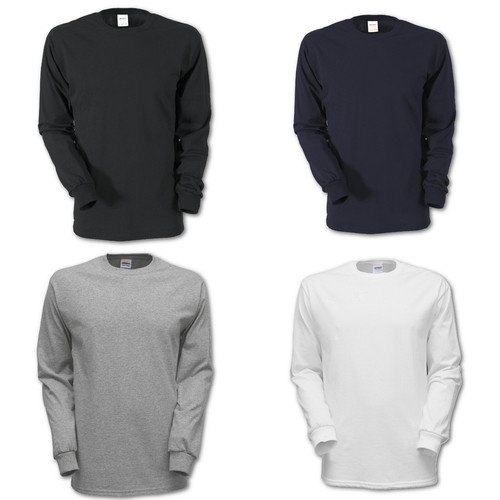 Herren langarm shirt gildan - herren,