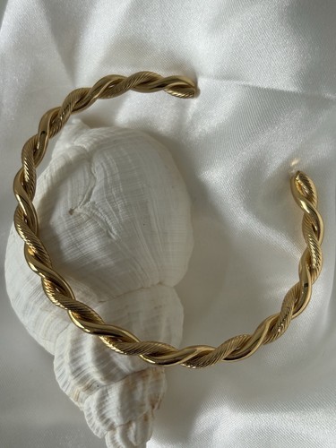 Edelstahl armreif golden - edelstahl,