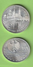 Silbermünze zu 10 Euro des Jahres 2006.  Jaeger Nummer 522 - 800 Jahre Dresden