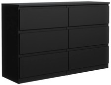 Kommode Sideboard - Schrank mit 6 Schubladen - Schubladenschrank - 120 cm