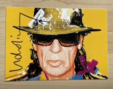 Handsignierte Autogrammkarte , Udo Lindenberg, Sänger