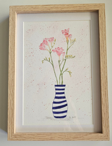 Aquarell bild freesien - ,
