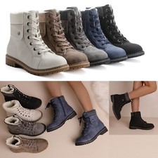 Damen Stiefeletten warm gefüttert Stiefel Winter Boots Herbst Schuhe DB1 NEU