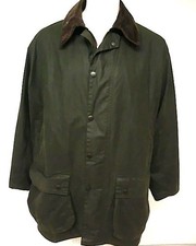 BARBOUR BORDER Wachsjacke XXL / 46 englisch grün