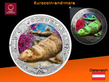 3 Euro Österreich 2023 Schwellhai - Leuchtende Meereswelten