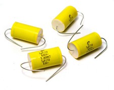 4x Arcotronics Folien-Kondensator, 1 µF / 630V DC, axial für Röhrenverstärker