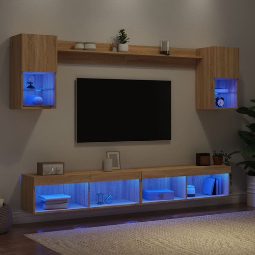 Wohnwand mit led - wohnwand,