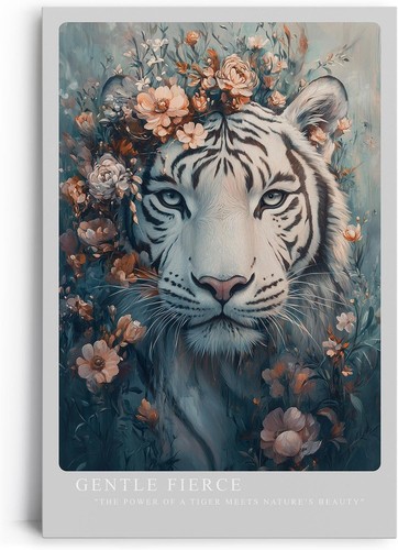 Leinwandbild blühender tiger - leinwandbild,