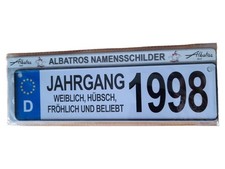 Albatros Blechschild