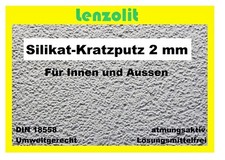 300 kg SilikatKratzputz + Scheibenputz 2mm  Silikatputz Strukturputz Aussenputz