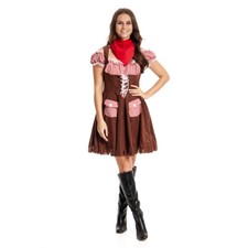 Cowgirl Kostüm Kleid Damen