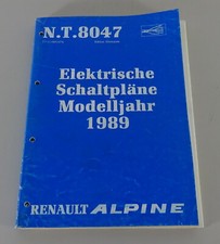 Werkstatthandbuch / Elektrische Schaltpläne Renault Alpine V6 GT + V6 Turbo 1989
