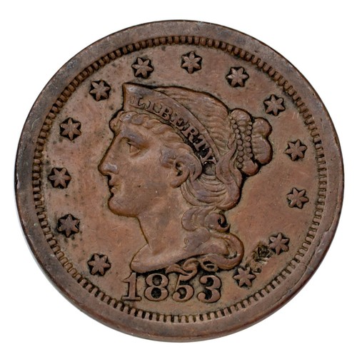 1853 geflochten haar groß - 1853,