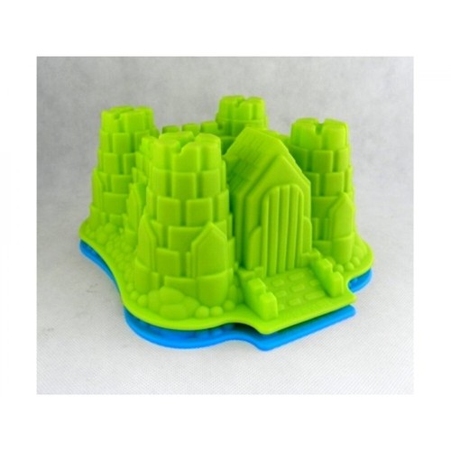 Silikonform schloss 22x22cm - schloss,