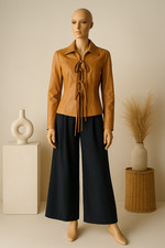 Vintage Lederjacke Camel