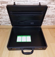 Aktenkoffer Stadtkoffer mit Kombi-Nummernschloss Kunstleder schwarz 46x35x10cm