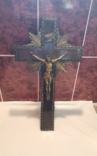 Holzkreuz jesus vintage 50x28 - jesus,