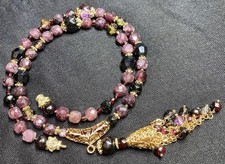 Halskette Collier Naturstein Edelsteine Handgefertigt Mit Anhänger