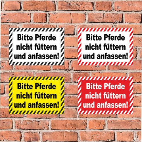 Schild pferde nicht - pferde,