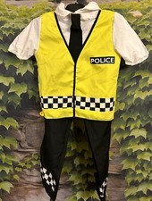 POLIZEI 3 Teile Set Karneval -Kostüm Kinder POLIZEI -Faschingskostüm  Gr.116-122