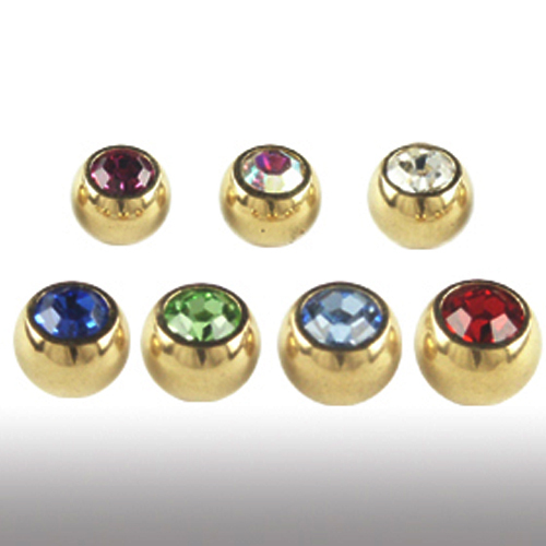 2er set 2mm gold - gold, piercing