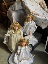 3 Porzellankopfpuppen Engel