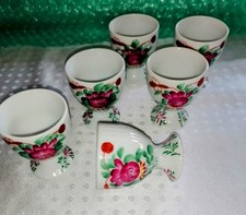 Ostfriesenrose 6 x Eierbecher 4,8 x 6 cm Friesische Rose